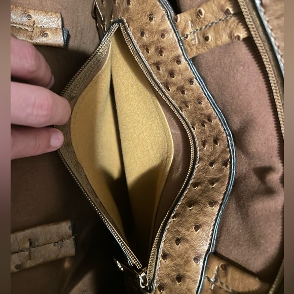 Bimba & Lola Faux Ostrich Leather Medium Bag - Picture 7 of 10